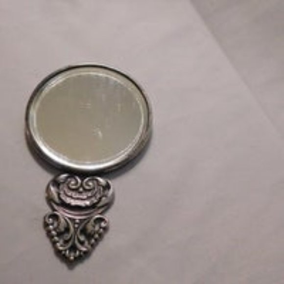 Vintage Hans Jensen Denmark Silver Purse Mirror - Picture 2 of 6